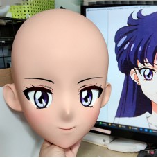 (GLA021)Customize Character'! Female/Girl Resin Full/Half Head With Lock Anime Cosplay Japanese Animego Kigurumi Mask
